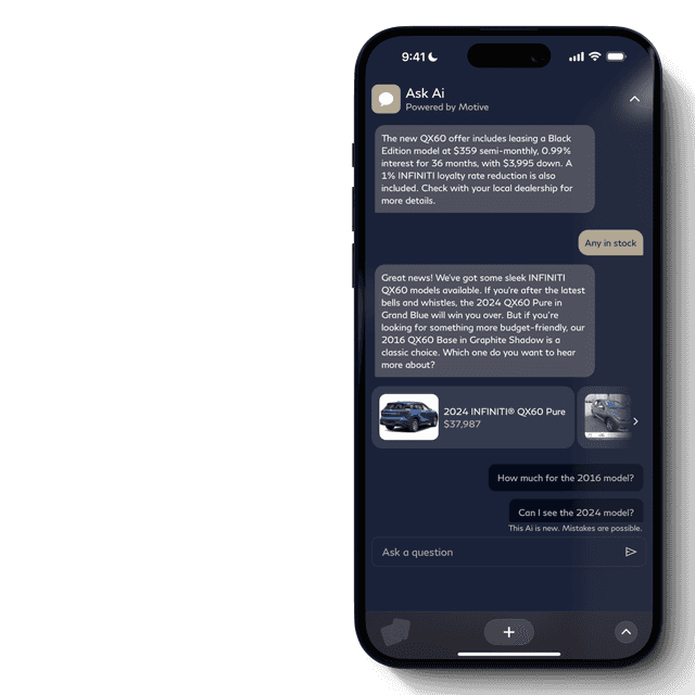 Infiniti AI features